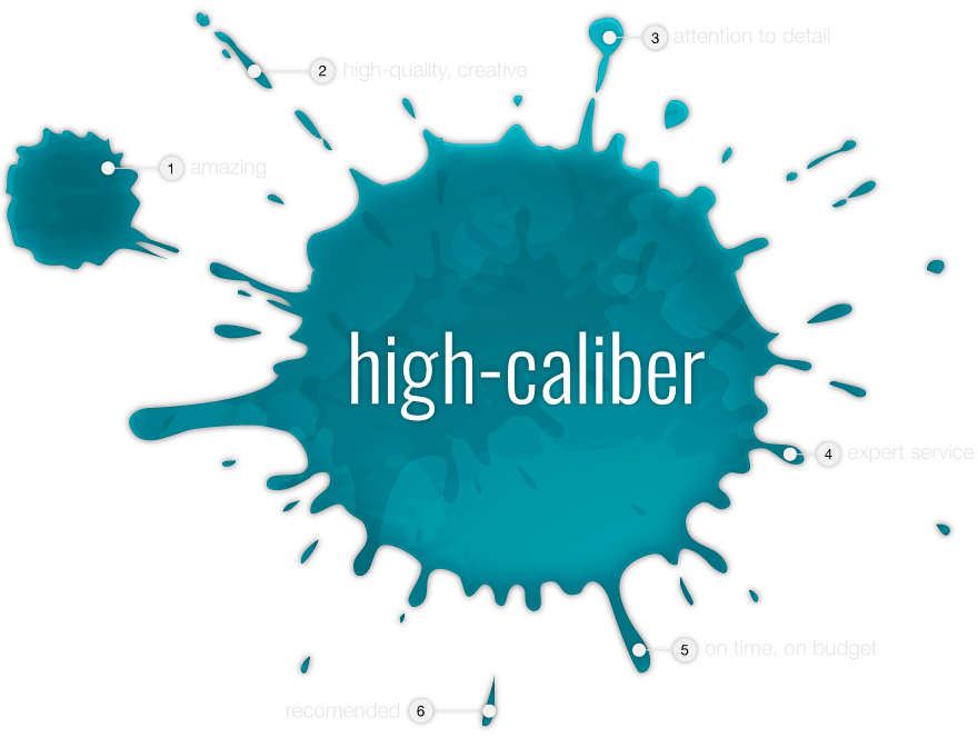 High-caliber paint blotch